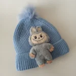 کلاه تک پسرانه خزدار لبوبو مدل بافتنی کد 55 - تصویر 2