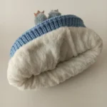 کلاه تک پسرانه خزدار لبوبو مدل بافتنی کد 55 - تصویر 4