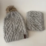 شال و کلاه زنانه خزدار رینگی مدل بافتنی کد 56 - تصویر 2