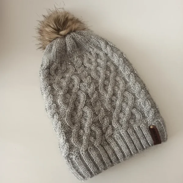 شال و کلاه زنانه خزدار رینگی مدل بافتنی کد 56 - تصویر 3