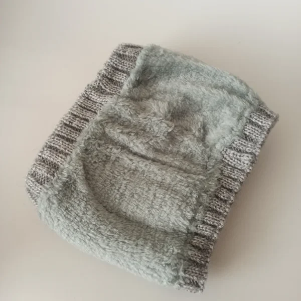 شال و کلاه زنانه خزدار رینگی مدل بافتنی کد 56 - تصویر 6