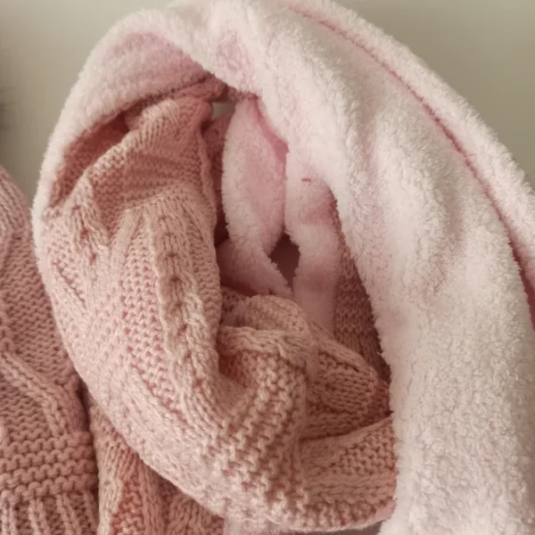 شال و کلاه زنانه خزدار مدل شیطونی کد 58 - تصویر 7