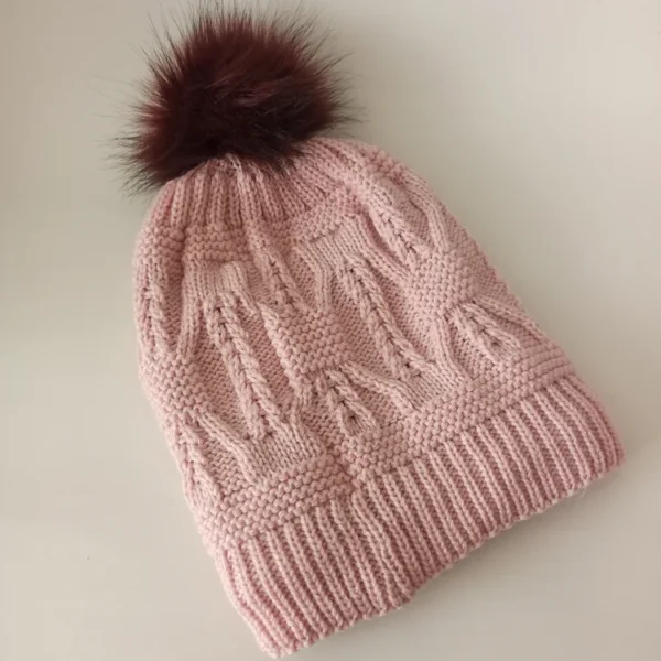 شال و کلاه زنانه خزدار مدل شیطونی کد 58 - تصویر 8