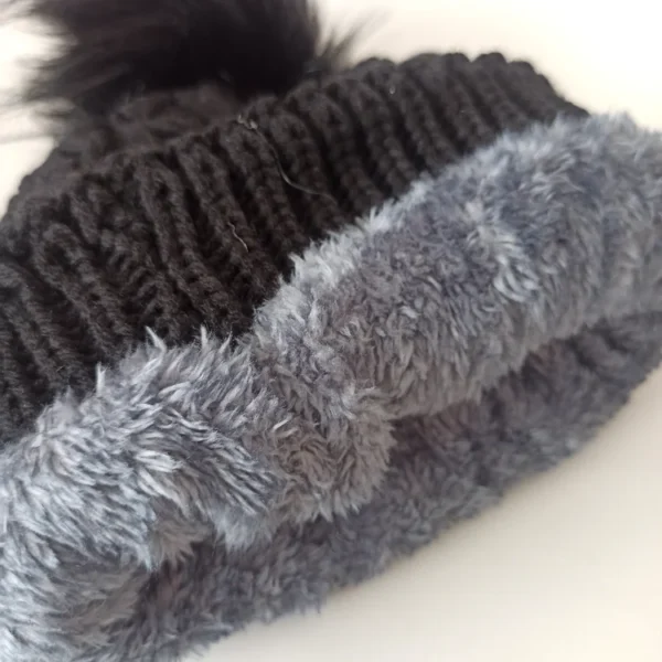 شال و کلاه زنانه خزدار رینگی آناناسی مدل بافتنی کد59 - تصویر 5