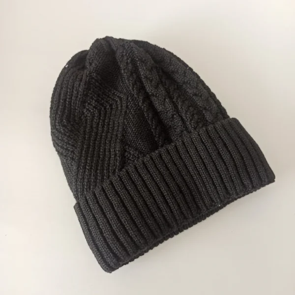 شال و کلاه مردانه خزدار رینگی مدل بافتنی کد 60 - تصویر 3