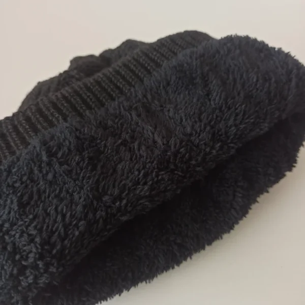 شال و کلاه مردانه خزدار رینگی مدل بافتنی کد 60 - تصویر 5