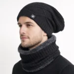 شال و کلاه مردانه خزدار رینگی مدل شیطونی کد 62