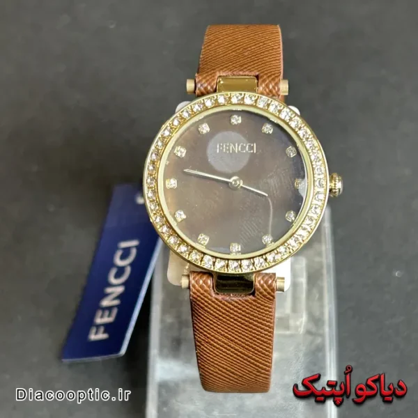 ساعت مچی زنانه برند فنسی بند چرم کد DO 2308 - تصویر 2