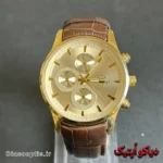 ساعت مچی مردانه اورجینال برند الگانس VIP سه موتور بند چرم کد DO 2243 - تصویر 2