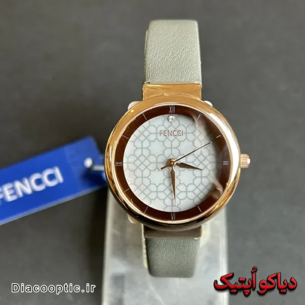 ساعت مچی زنانه برند فنسی بند چرم کد DO 2307 - تصویر 2