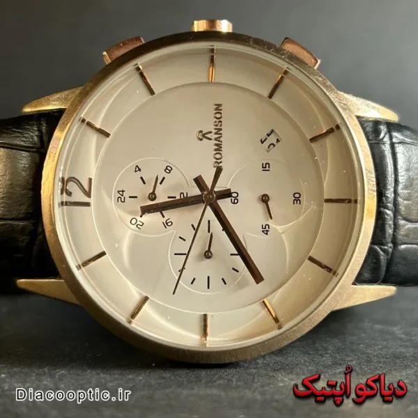 ساعت مچی مردانه برند رومانسون سه موتور بند چرمی کد DO 1033 - تصویر 2