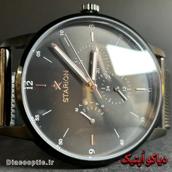 ساعت مچی مردانه اورجینال برند استاریون بند حصیری کد DO 2257 - تصویر 3