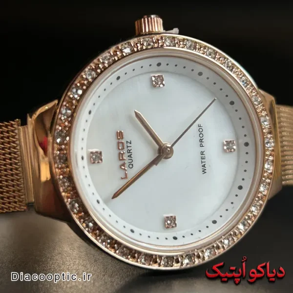 ساعت مچی زنانه اورجینال برند لاروس بند حصیری کد DO 2304 - تصویر 3