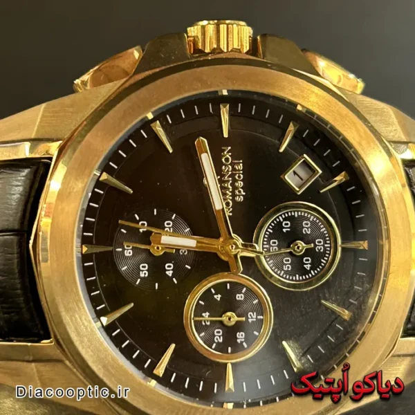 ساعت مچی مردانه اورجینال برند رمانسون بند چرم سه موتور کد DO 2253 - تصویر 3