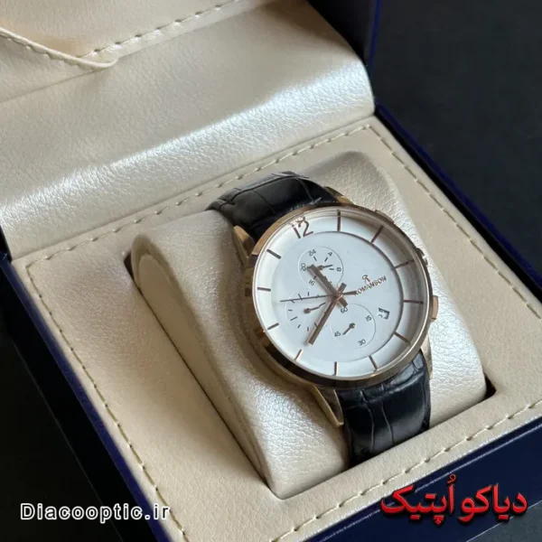 ساعت مچی مردانه برند رومانسون سه موتور بند چرمی کد DO 1033 - تصویر 3