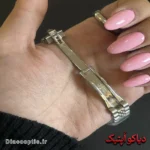 ساعت مچی اورجینال زنانه برند رولکس دیت داخل نگین موتور ژاپن مدل DO 1966 - تصویر 3