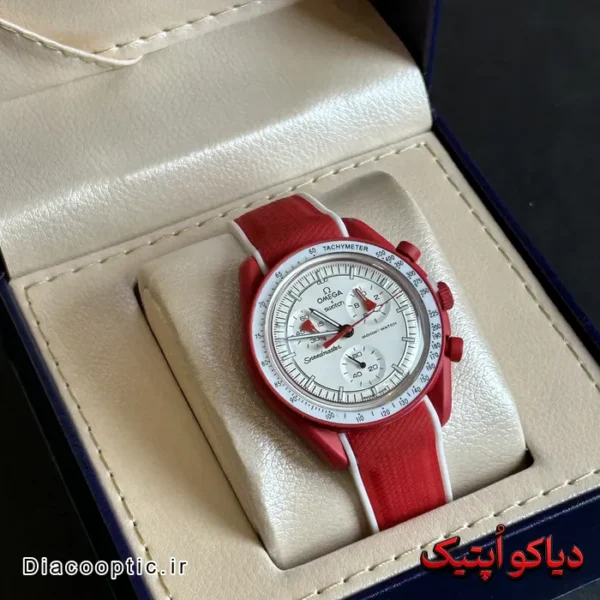 ساعت مچی اسپرت اورجینال برند امگا سواچ کد Do 2077 - تصویر 3