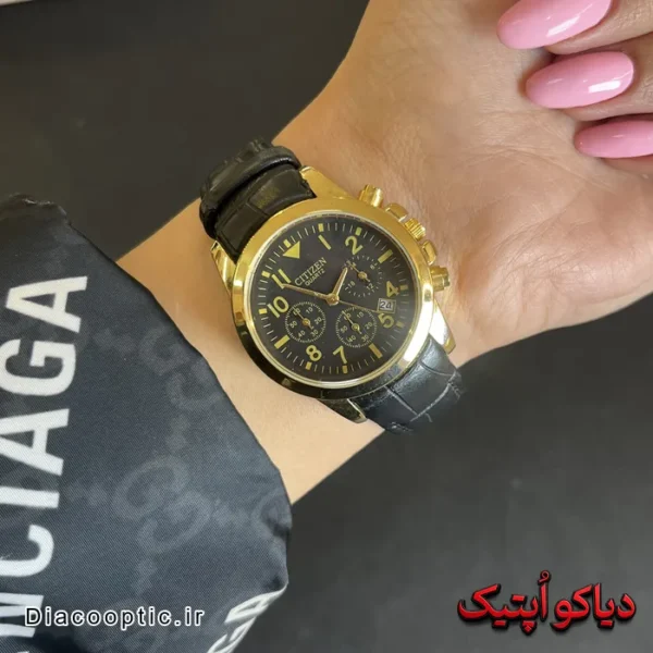 ساعت مچی زنانه برند سیتیزن بند چرم مدل DO 1417 - تصویر 3