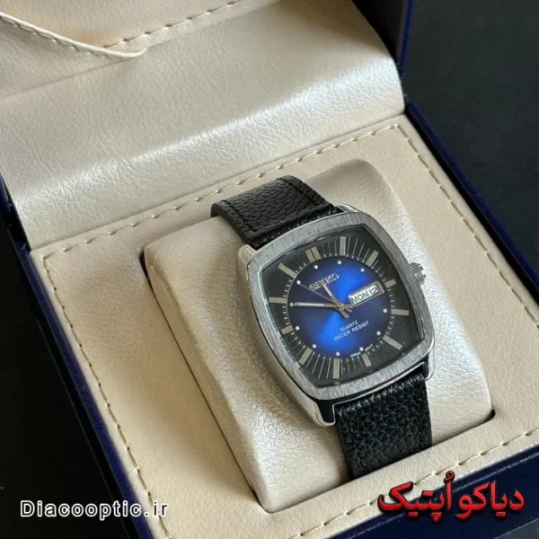 ساعت مچی مردانه اورجینال برند سیکو بند چرمی کد DO 2071 - تصویر 3