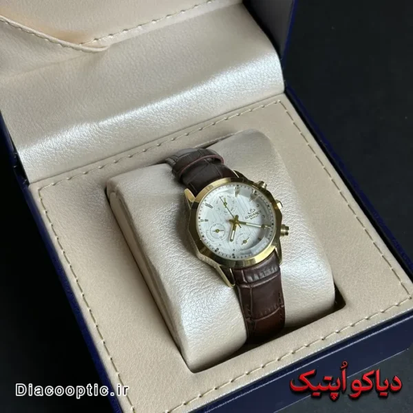 ساعت مچی زنانه اورجینال برند الگانس رویال بند چرمی DO 2250 - تصویر 4