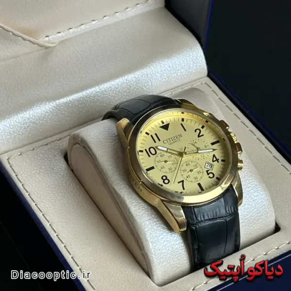 ساعت مچی مردانه برند سیتیزن بند چرمی سه موتور کد DO 1203 - تصویر 3