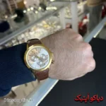 ساعت مچی مردانه برند سیتیزن سه موتور بند چرمی کد 1027 - تصویر 4