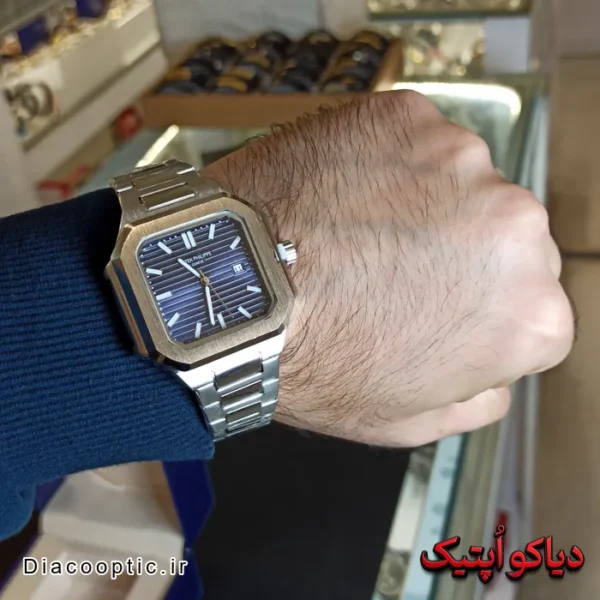 ساعت مچی مردانه برند پتک فیلیپ مربعی کد DO2134 - تصویر 4