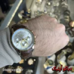 ساعت مچی مردانه اورجینال برند الگانس سه موتور بند چرم کد DO 2240 - تصویر 5