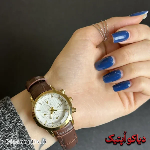 ساعت مچی زنانه اورجینال برند الگانس رویال بند چرمی DO 2250 - تصویر 5