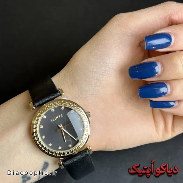 ساعت مچی زنانه برند فنسی بند چرم کد DO 2312 - تصویر 5