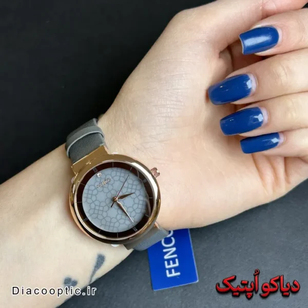 ساعت مچی زنانه برند فنسی بند چرم کد DO 2307 - تصویر 6