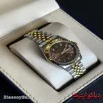 ساعت مچی اورجینال زنانه برند رولکس دیت داخل نگین موتور ژاپن مدل DO 1965 - تصویر 4