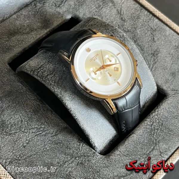 ساعت مچی زنانه برند سیتیزن بند چرم مدل DO 2003 - تصویر 4