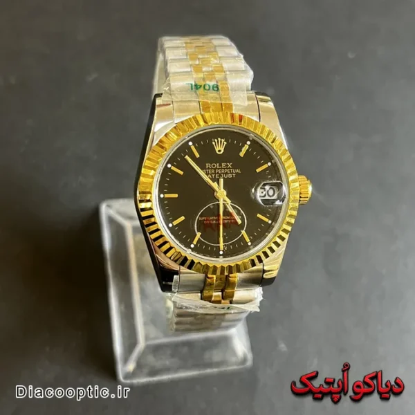 ساعت مچی اورجینال زنانه برند رولکس موتور سوئیسی مدل DO 1968 - تصویر 5