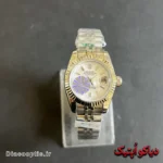 ساعت مچی اورجینال زنانه برند رولکس دیت سوئیسی مدل DO 1970 - تصویر 5