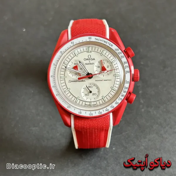 ساعت مچی اسپرت اورجینال برند امگا سواچ کد Do 2077 - تصویر 5
