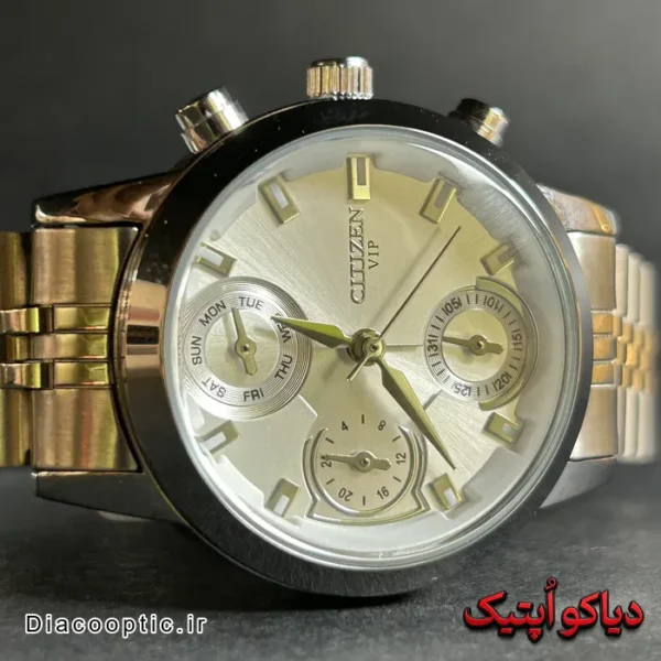 ساعت مچی زنانه اورجینال برند سیتیزن VIP سه موتور کد 2190 - تصویر 5