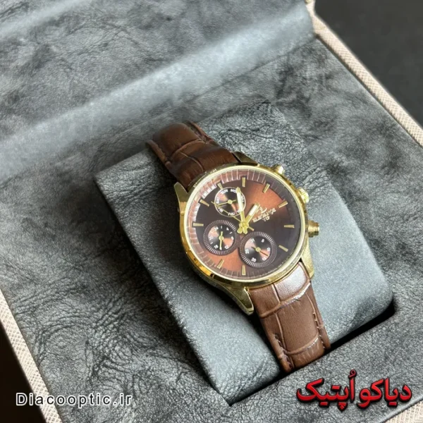 ساعت مچی زنانه برند الگانس VIP سه موتور بند چرم کد DO 2211 - تصویر 7