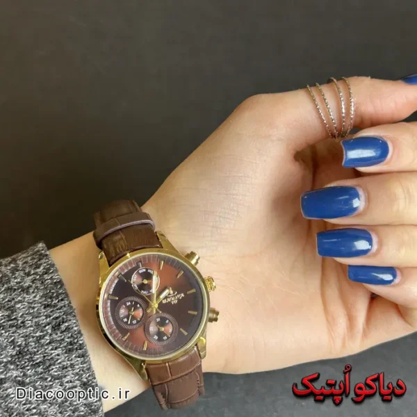 ساعت مچی زنانه برند الگانس VIP سه موتور بند چرم کد DO 2211 - تصویر 8