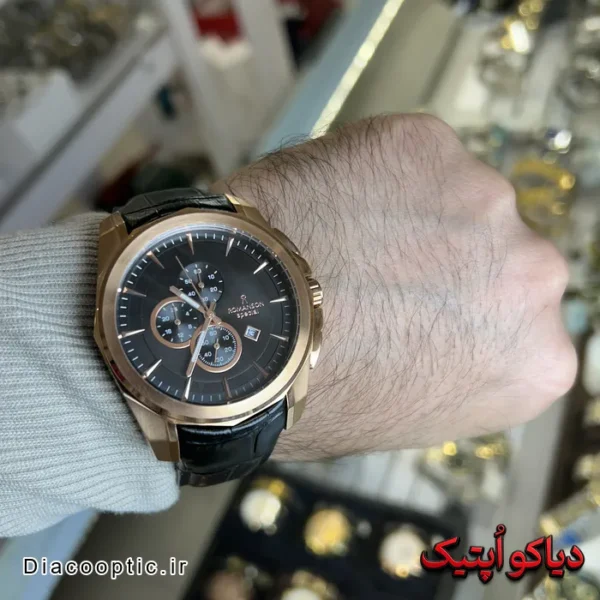 ساعت مچی مردانه اورجینال برند رمانسون بند چرم سه موتور کد DO 2253 - تصویر 8