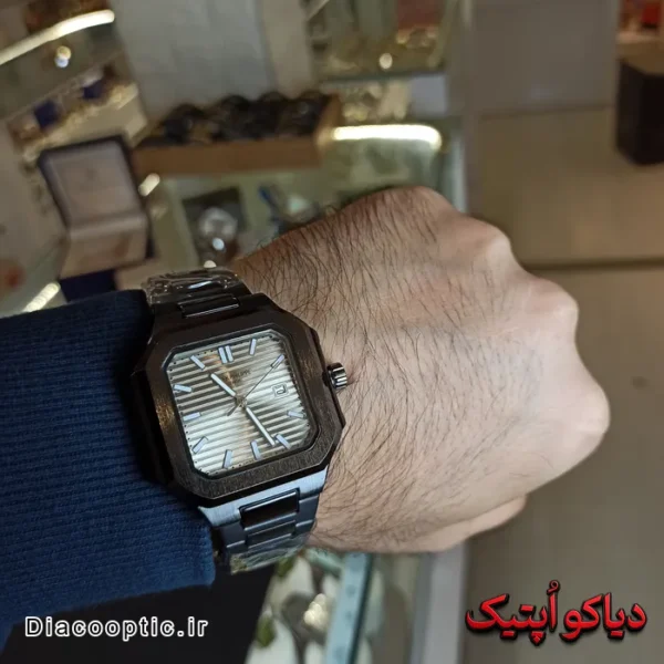 ساعت مچی مردانه برند پتک فیلیپ مربعی کد DO2134 - تصویر 9