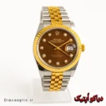 ساعت مچی اورجینال زنانه برند رولکس دیت داخل نگین موتور ژاپن مدل DO 1965