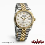 ساعت مچی اورجینال زنانه برند رولکس دیت داخل نگین موتور ژاپن مدل DO 1966