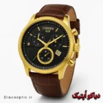 ساعت مچی زنانه برند سیتیزن بند چرم موتور ژاپن
