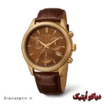 ساعت مچی زنانه برند سیتیزن بند چرم موتور ژاپن مدل DO 2005