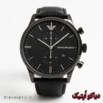 ساعت مچی مردانه اورجینال برند امپریو آرمانی بند چرمی سه موتور کد DO 2051