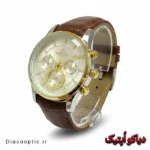 ساعت مچی مردانه اورجینال برند الگانس سه موتور بند چرم کد DO 2240