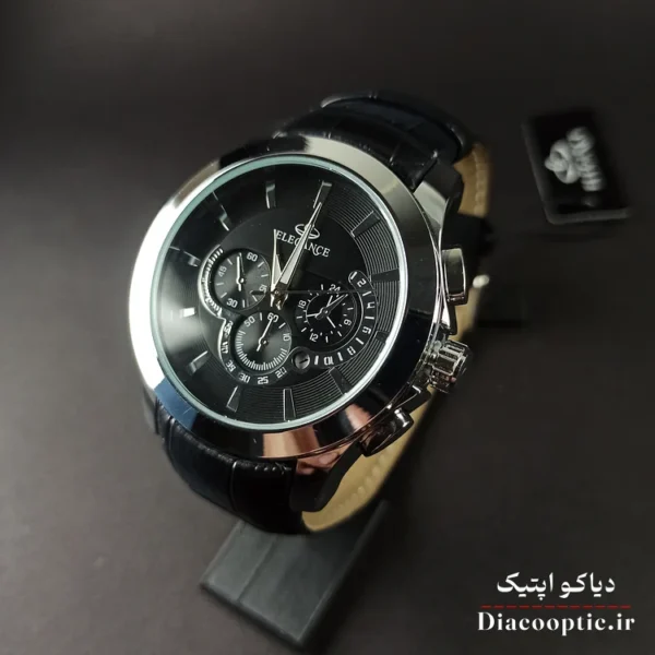 ساعت مچی ست برند الگانس مدل 1179 بند چرمی - تصویر 4