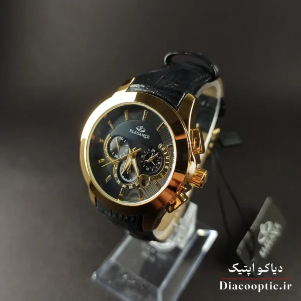 ساعت مچی ست برند الگانس مدل 1183 بند چرمی - تصویر 2