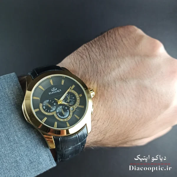 ساعت مچی ست برند الگانس مدل 1183 بند چرمی - تصویر 3